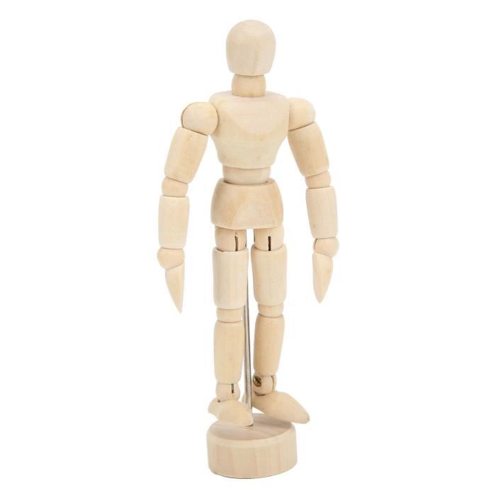 Art Humain en Bois Dessin Posable Articulations Flexibles Mannequin Mannequins Chiffres Poupée