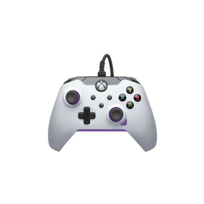 Manette filaire Pdp pour Xbox et PC Blanc et violet Blanc Et Violet