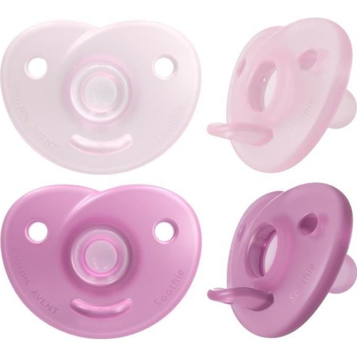 Philips Avent Sucettes nuit ultra air SCF376/13 6-18 mois silicone