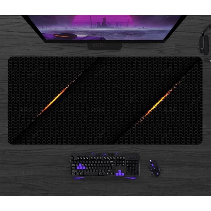 Ensemble De Tapis De Clavier Et De Souris,Sovawin Conception Ergonomique Du Poignet,Noir - Tapis De Souris - Achat & Prix