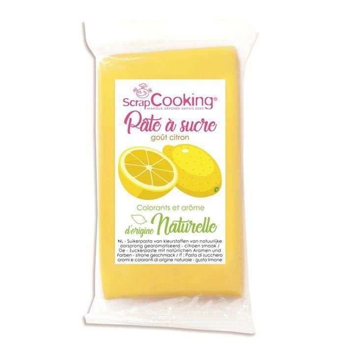Pâte à sucre jaune 250 g sans gluten - arôme citron - Cdiscount Au quotidien