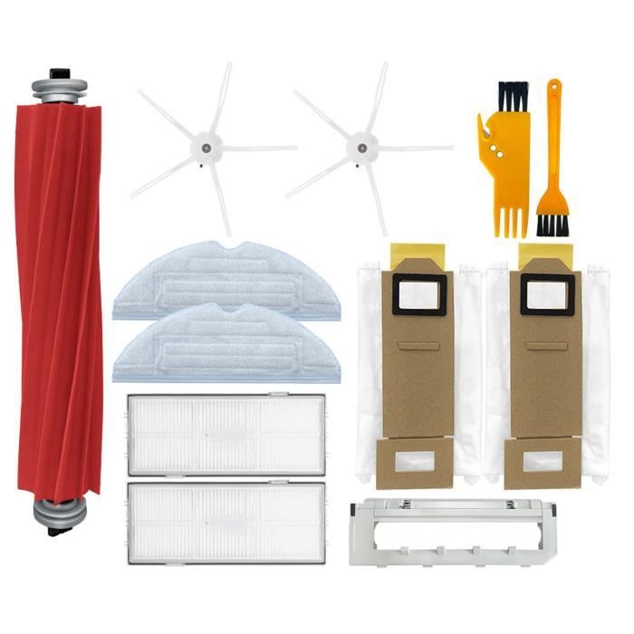 ECOVACS Buddy Kit (Brosse Principale, Brosse Latérale, Filtre) - Accessoires Originaux Pour X1 OMNI/T10/T10 PLUS/T10 Turbo