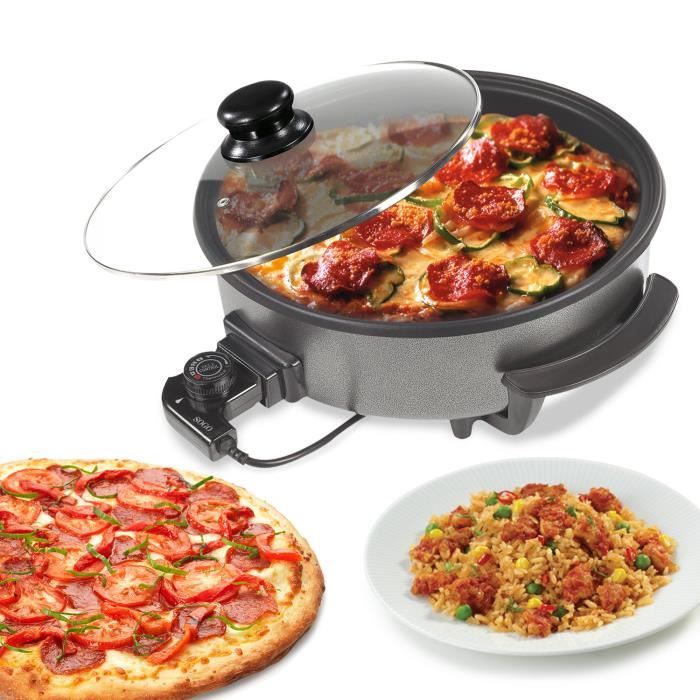 Multicuiseur - SOGO - PIZZA MULTICUISEUR PAELLERA 42 CM - 1500W - Revêtement anti-adhésif - Thermostat 240°C - Sogo