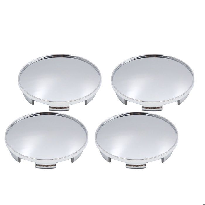 Cache-moyeu de roue SOURCING MAP 4pcs 68mm Dia 6-Clip couvre capuchon moyeu pneu centre roue voiture Chrome argenté
