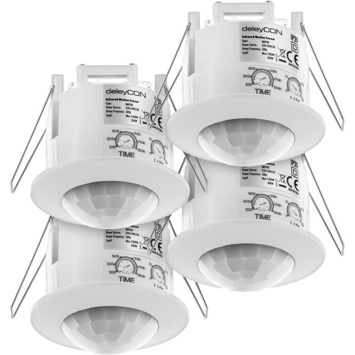 Détecteur De Mouvement Plafond 360° OKTAPLEX Ida – Intérieur, Blanc, 230V