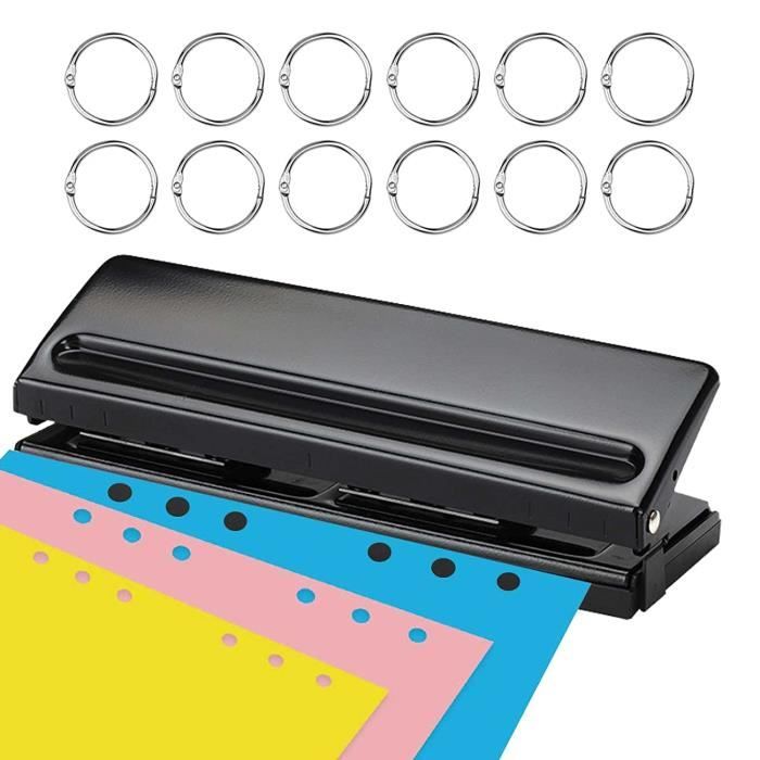 Perforatrice A Foro Singolo Da 6mm - Per Carta, Cartoncino E PVC, Capacità 20 Fogli, Design Compatto - Foto 6