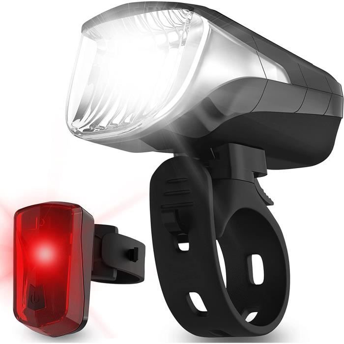 Yywl Kit d'éclairage de vélo LED avec feu de stationnement avant on-off