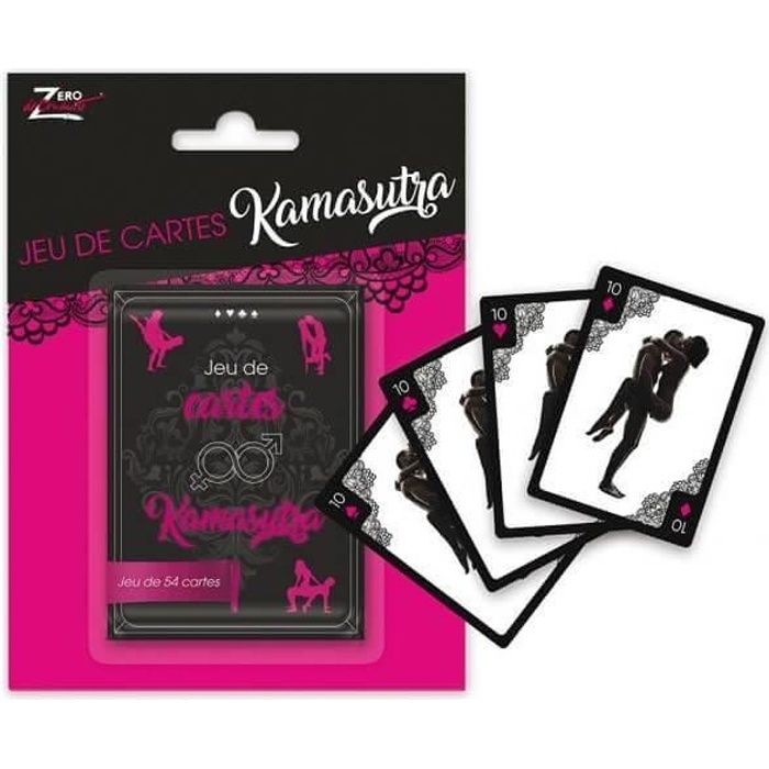 Cadeau de fête adulte avec 54 cartes du jeu Kamasutra (x1) REF/SEXR018