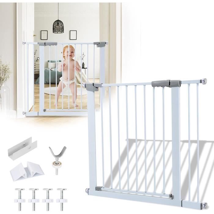 Barriere De Securite Enfant - 89-96 Cm - Barrière Sécurité Enfants - Barriere  Escalier - Blanc - Avec Boulon Déplacé En Y Et [P74] - Cdiscount