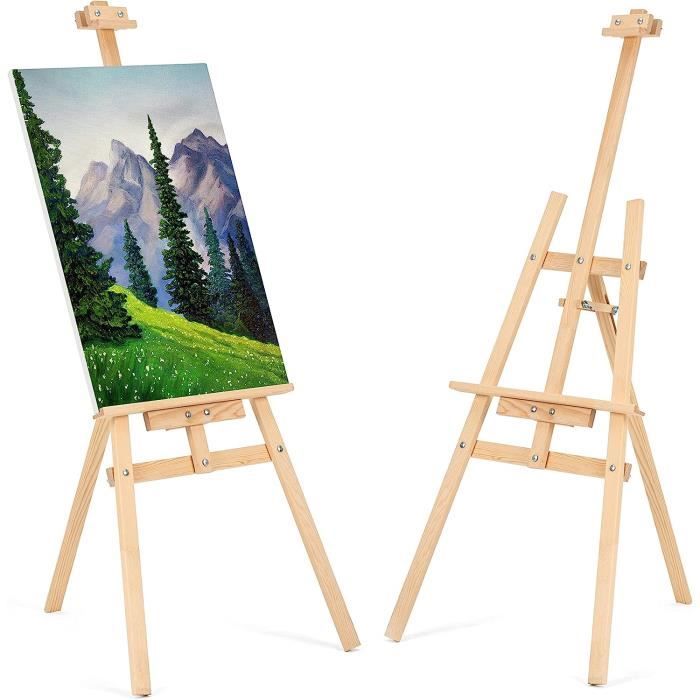 Chevalet En Bois 150 Cm Réglable – Trépied Pliable Pour Toile Jusqu’à 105 Cm, Enfants & Artistes