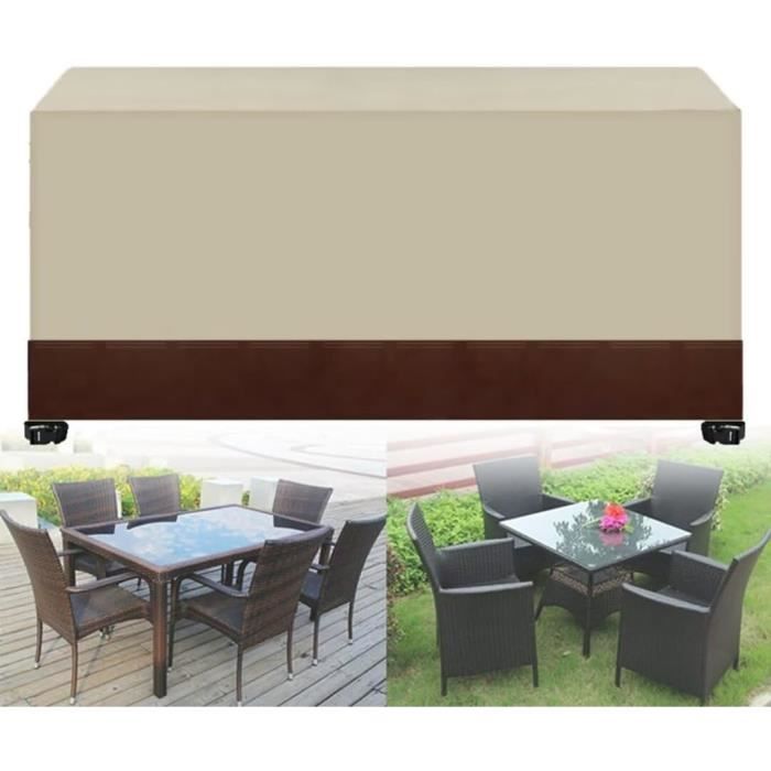 140x110x85cm/Longueur X Largeur X Hauteur Housse Salon De Jardin Exterieur Impermeable,Housse Table De Jardin,Anti-UV 420d Tissu Oxford Rectangulaire Bâche De Protection Pour Table Chaise Et Canapé