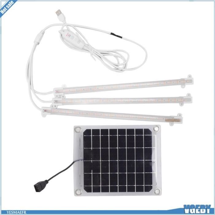 VGEBY Bande Lumineuse à Croissance de Plantes LED Lampe Solaire pour Plantes Serre Légumes