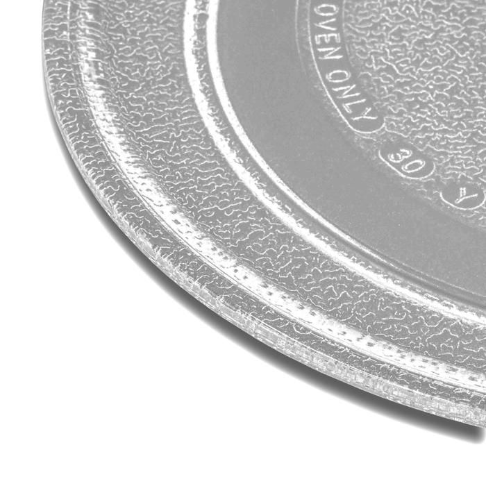 Plateau Micro-Ondes Tournant Universel DL SERVICE Verre 245 Mm - 3 Attaches