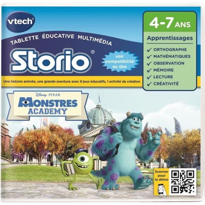 VTECH - Jeu Éducatif Storio - Monstres Academy