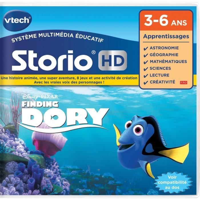 VTECH - Jeu HD Storio - Le Monde de Dory