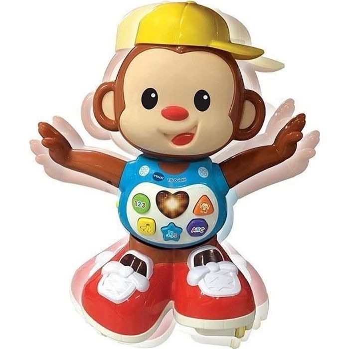 Jouet interactif Titi Ouistiti Multicolore - VTECH BABY - 2 modes de jeu - Découverte des chiffres et des couleurs