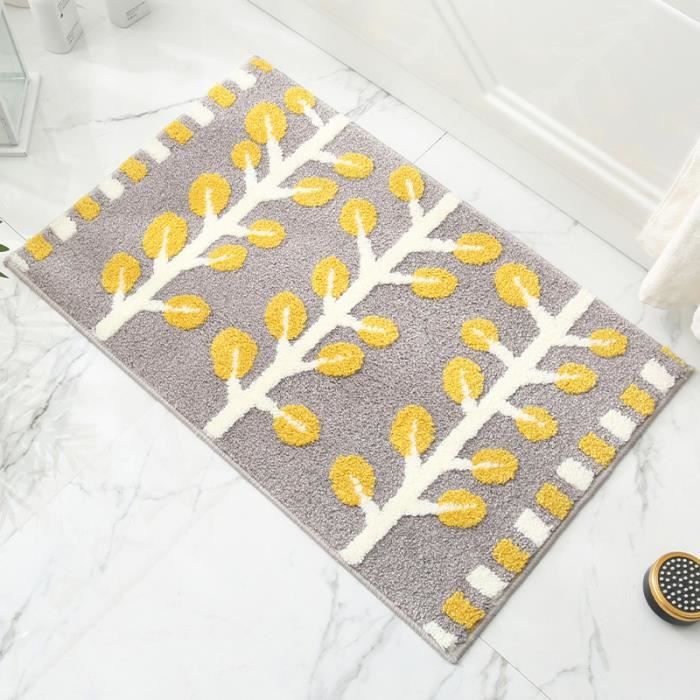 Tapis De Salle De Bain En Terre De Diatomées - 50x80 Cm, Antidérapant, Absorbe L'eau Et Sèche Rapidement