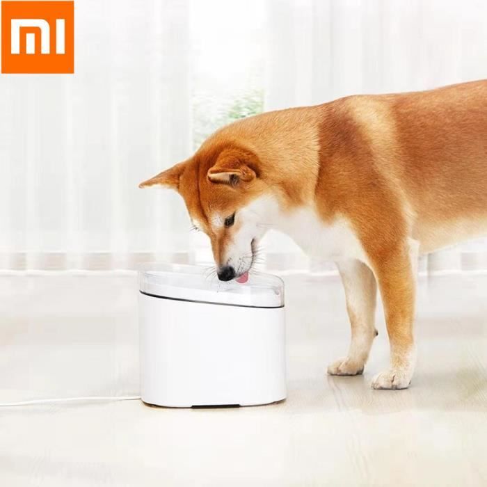 Xiaomi Mijia 2l Fontaine A Eau Pour Chat Chien Silencieuse Usb Distributeur D Eau Pour Chien Chat Animaux Automatique Pour Voyage