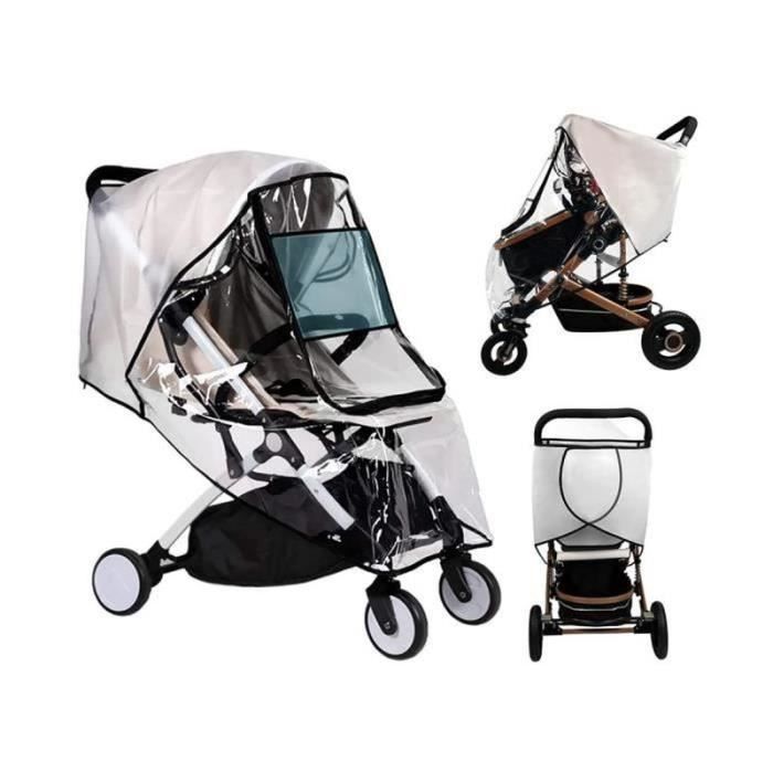 Habillage Pluie Universelle pour Poussette Housse de Pluie avec Fenetre de Contact Frontale Parapluie Poussette en materiel EVA Cdiscount Puericulture Eveil bebe