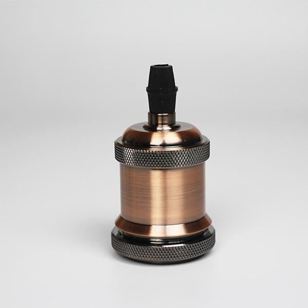 6 Douilles E27 Vintage En Or Champagne - Aluminium Et Céramique - Pour Ampoules Edison Et DIY Luminaire