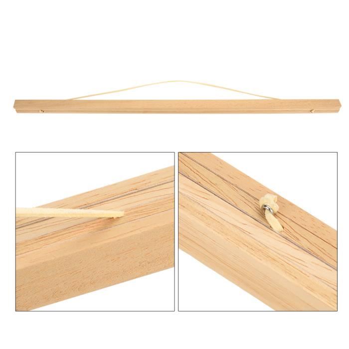 Cadre Photo Magnétique En Bois - Support D'affiche Modulable - Déco Murale Design - 9