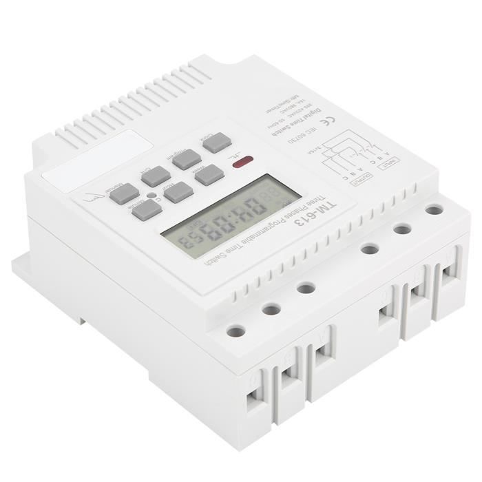 TM-163 Commutateur de minuterie dalimentation à commande numérique hebdomadaire intelligente triphasée 380V sport timer