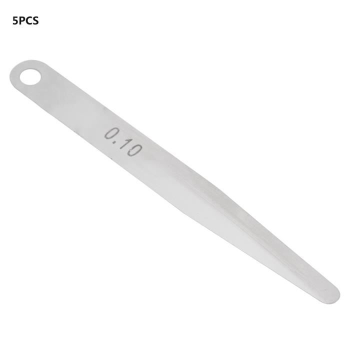 Jeu De 10 Jauges D'épaisseur En Acier Manganèse - 0.4mm D'épaisseur, 150mm De Long - Pour Mesurer Les Jeux (soupapes, Segments, Etc.)