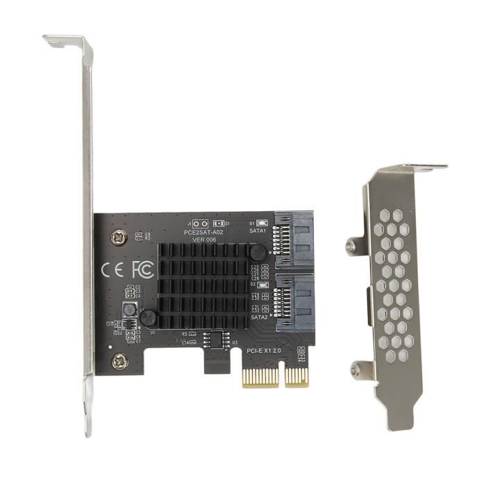 Carte D'Extension PCI-E Vers SATA 3.0 - 2 Ports SATA III 6 Gbps - ASM1061