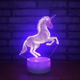 Burst texture base 3d licorne lumière de nuit LED 7 couleurs tactile cadeau de lampe de table-1