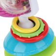 Fdit cloche Jouet de poussette rotatif de chaise de bébé de hochet de bébé coloré tenu dans la main avec la tasse de Sunction-1