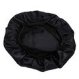 Bonnet de couchage bonnet en satin (taille unique) Noir-1
