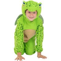 Funidelia Déguisement Officiel des Tortues Ninja pour Garçon et Fille avec combinaison, carapace et 4 masques, Tenue de Ninja Enfant, Déguisements de Carnaval, Halloween et Fêtes – Taille 5-6 ans