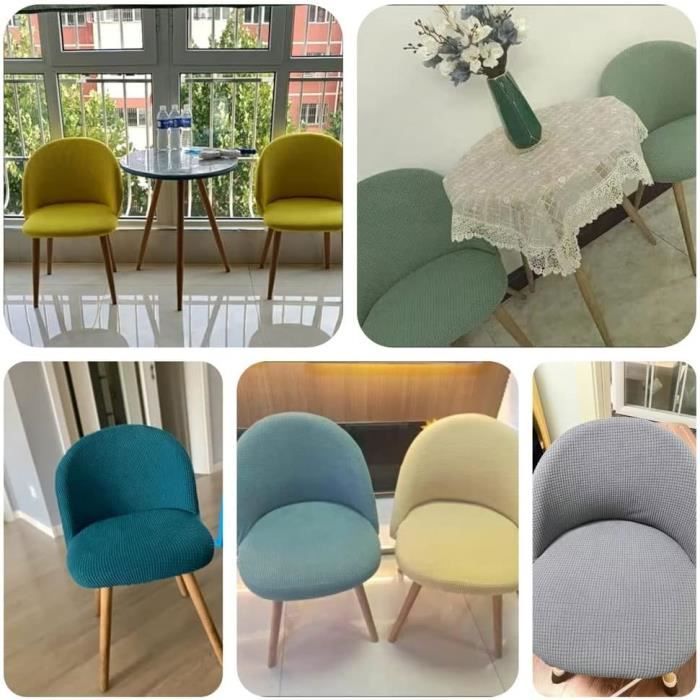 Housse De Chaise Arc De Coquille 1 2 4 6 Pcs Housse De De Chaise Scandinave De Salle À Bouquet