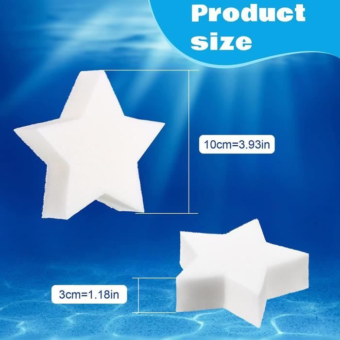 Lot De 6 éponges Absorbantes Pour Spa Et Piscine - Réutilisables, Capture écume Et Graisses