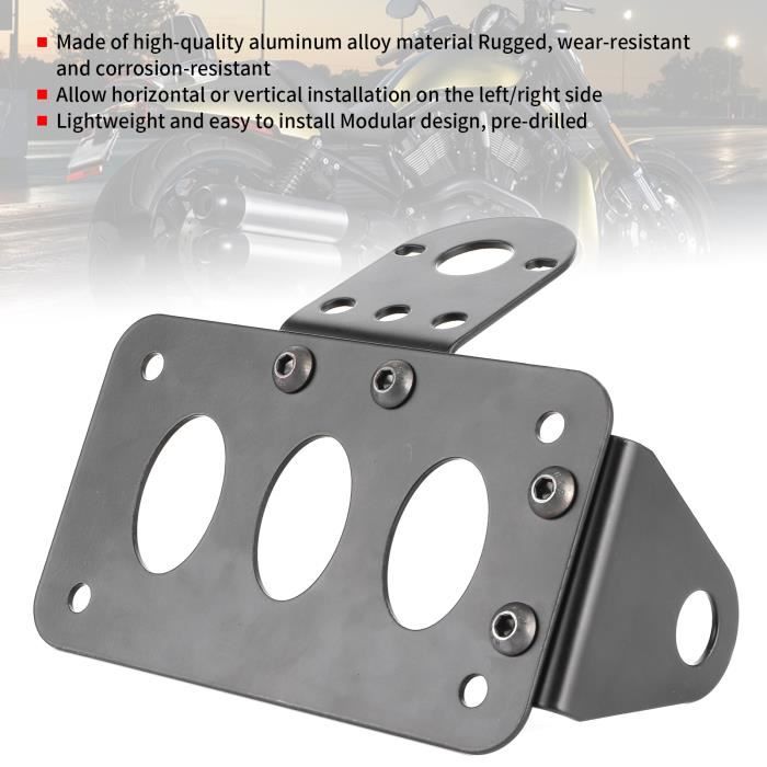 EBTOOLS Pour Plaque Immatriculation Moto Pour Support Plaque