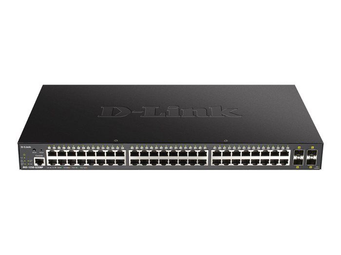 Switch réseau D-Link - DGS-1250-52XMP/E - 48 ports PoE - 4 ports SFP+ ...