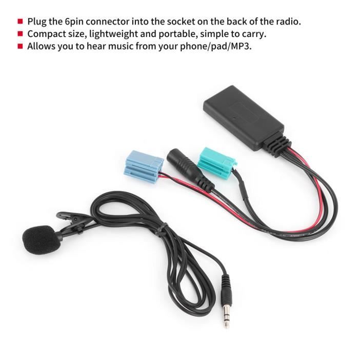 Acheter Adaptateur Bluetooth sans fil AUX pour voiture, récepteur de  musique Audio stéréo HIFI, Interface 2RCA ou USB vers prise Jack 3.5mm,  ligne Audio pour haut-parleur de voiture