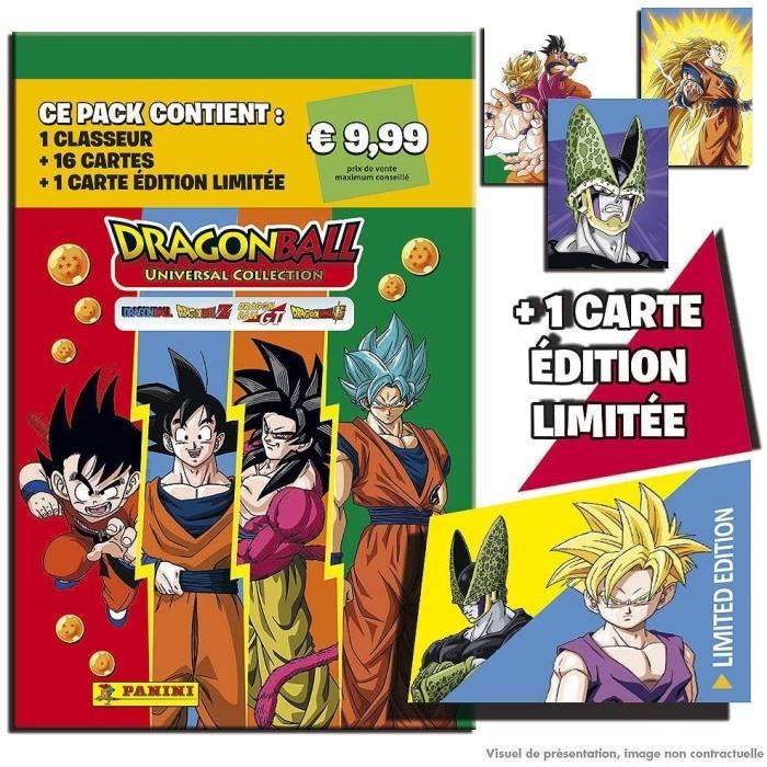 Pack de 2 pochettes Panini Dragon Ball Super TCG Starter - Carte à