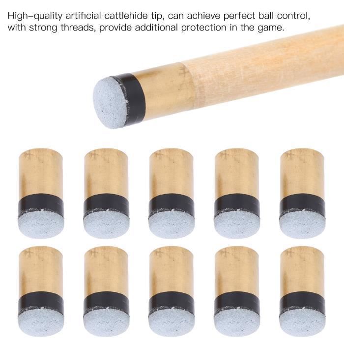 Embouts De Queues De Billard - 20 Pièces 10mm Bleu - Avec Boîte De Rangement