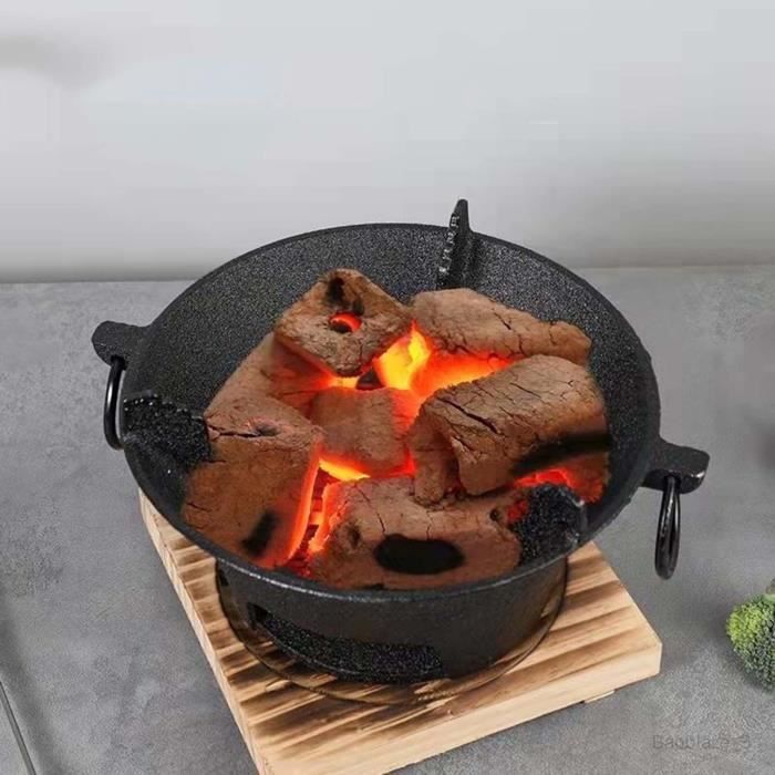 Barbecue au charbon de bois et cheminée/2 grilles de cuisson