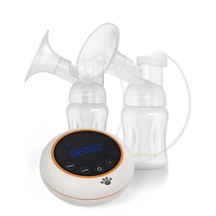 Tire-lait électrique Double Portable - 3 Modes, 9 Niveaux, écran Tactile LED, Silencieux, Sans BPA, Batterie 2200mAh