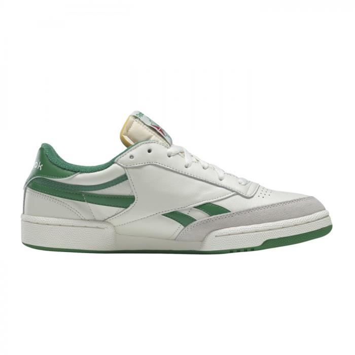 Baskets Homme REEBOK Club c revenge vintage Blanc Cuir Lacets Blanc Cdiscount Chaussures