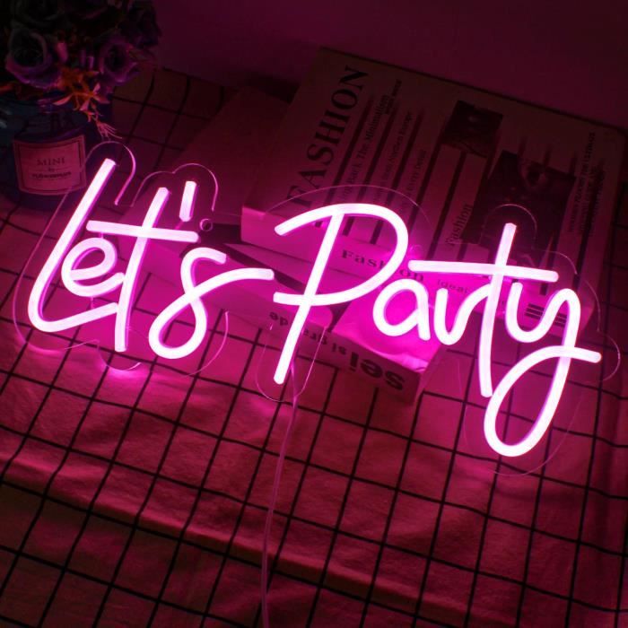 Enseigne Néon Personnalisée SIGNCLUBS - LED Flexible - Décoration Murale Pour Chambre, Bar, Fête - Multiple Couleurs