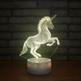 Burst texture base 3d licorne lumière de nuit LED 7 couleurs tactile cadeau de lampe de table-3