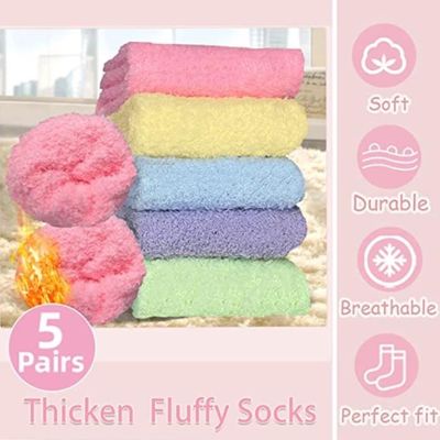 Automne-Hiver-Chaussettes De Sol Epaisses Et Chaudes Pour Femmes