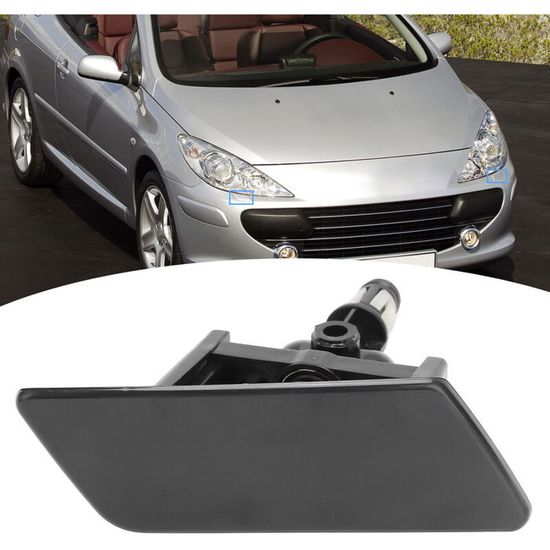 Akozon Buses D'essuie-Glace, Buse De Pulvérisation De Lave-Phare Avant De Voiture 6438F4 Remplacement Et Accessoires, Phare Pour Ajustement Universel 307 2004-2013 Droite(La