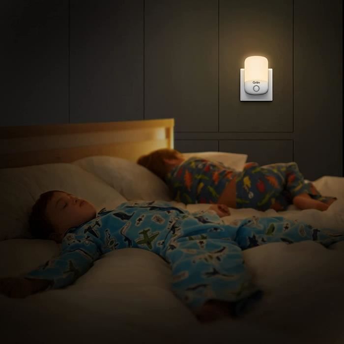 Veilleuse Enfant Prise Électrique avec Interrupteur, Lot de 2 Lampe Chat de  Nuit Nomade, LED Lampe Chevet Murale pour Chambre [590] - Cdiscount Maison