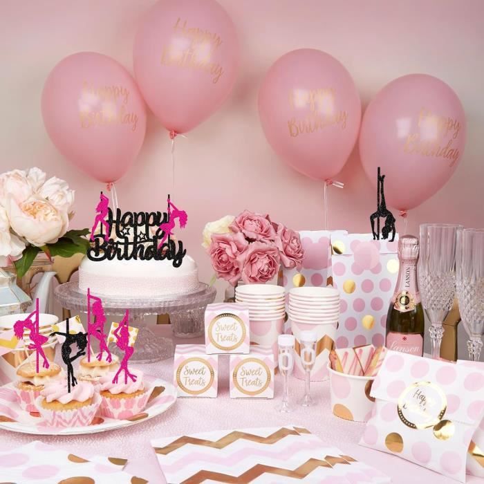 Ephlyn Lot De 30 Décorations De Cupcakes Scintillantes En Forme De Feu