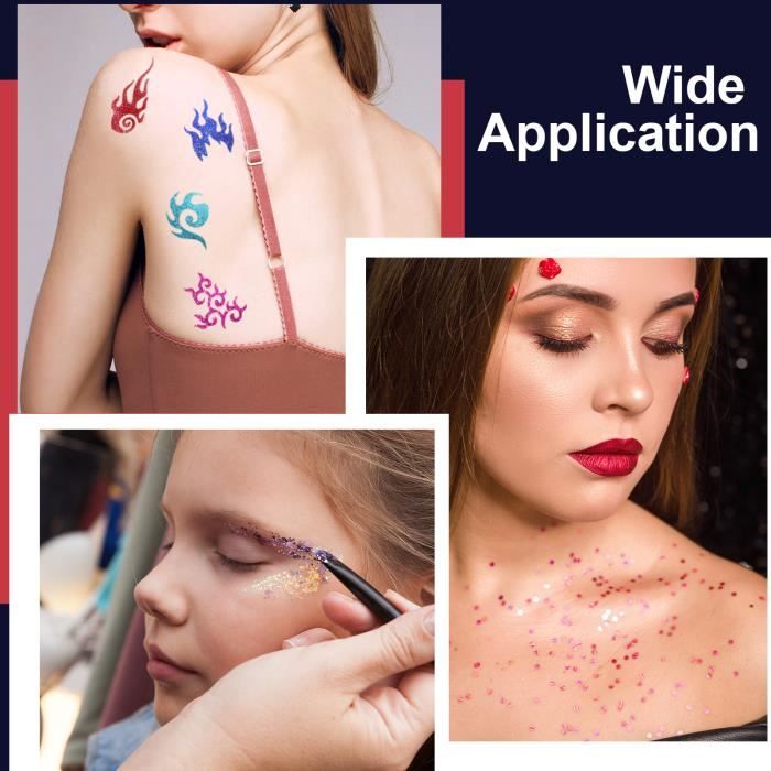 Kit de Tatouage Temporaire à Paillettes pour Enfants - Maquillage Faux  Tatouages Pour Garçons et Filles, Tatouages Imperméables à faire soi-même  avec