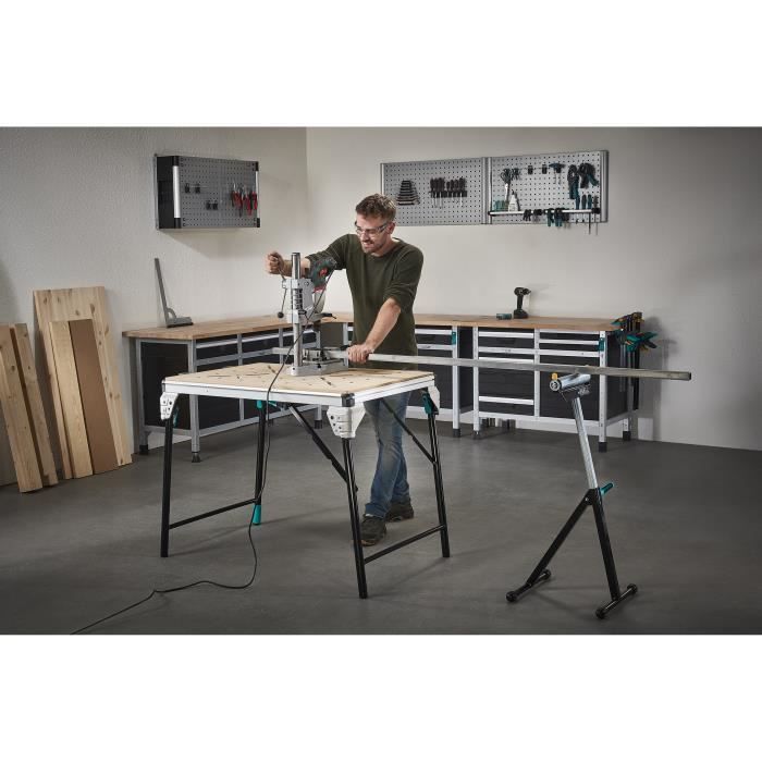 Établi pliable table atelier table de travail bricolage avec règle et  rapporteur dim. 100L x 60l x 75H cm - Cdiscount Bricolage